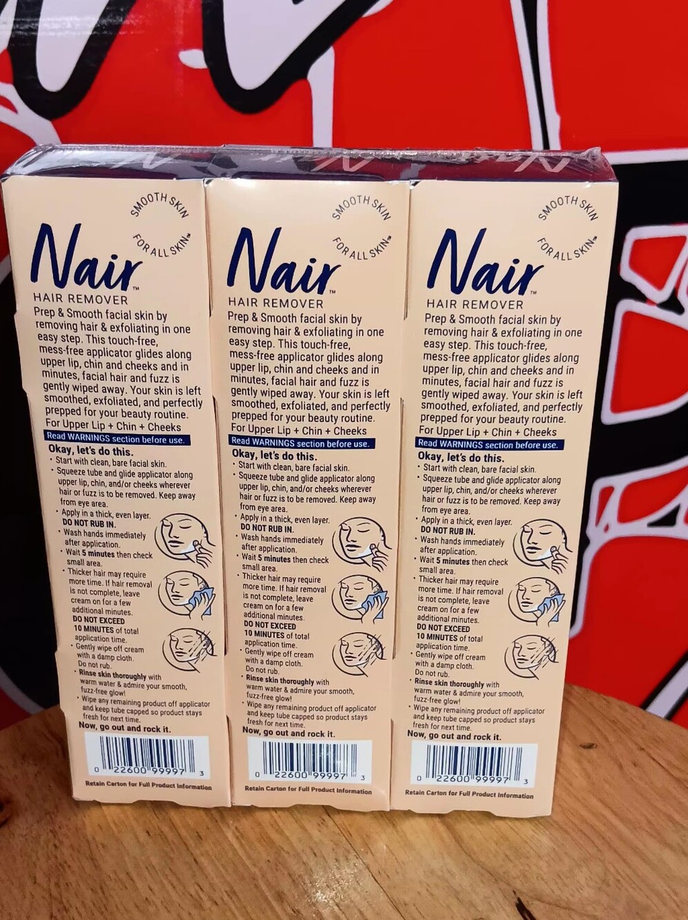 Nair Prep & Smooth Face Hair Remover - Watermelon 3pk $9 N.W.T Get 3 NWT - Picture 4 of 7